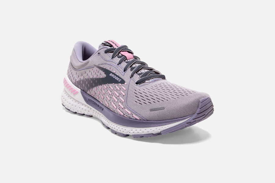 Adrenaline GTS 21 Road Brooks Running Shoes NZ Womens - Pink - FUAIPD-920